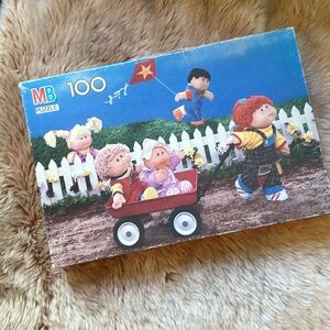 Vintage Milton Bradley Cabbage Patch Kids 100 Piece Puzzle Dolls 1980s Millenial